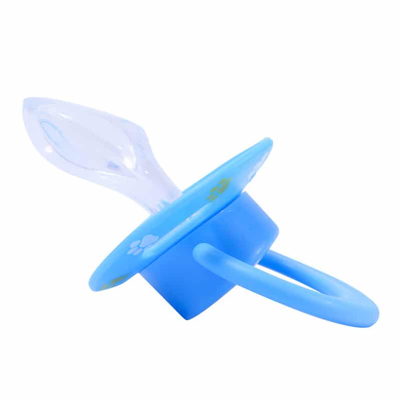 Teddy bear Pink & Fox Blue Pacifier set