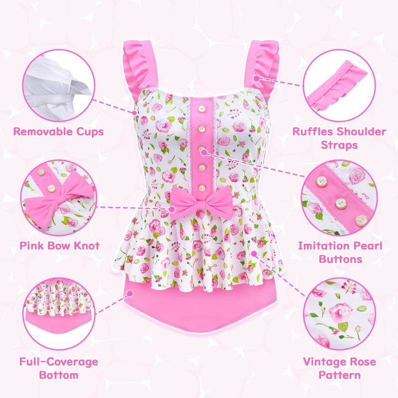 Vintage Rose Swimsuit