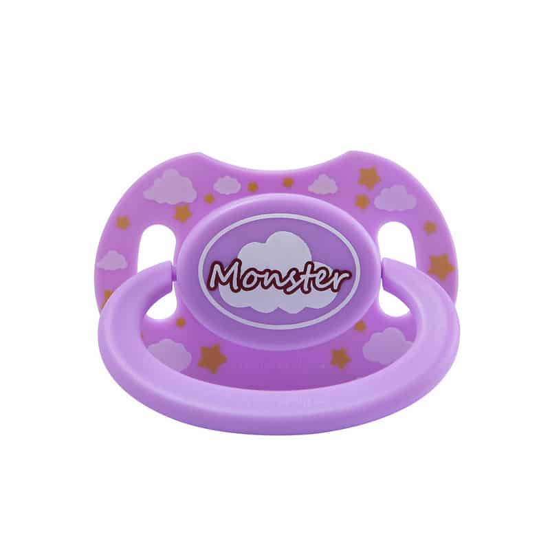 Pink Little & Lavender Monster Pacifier Set