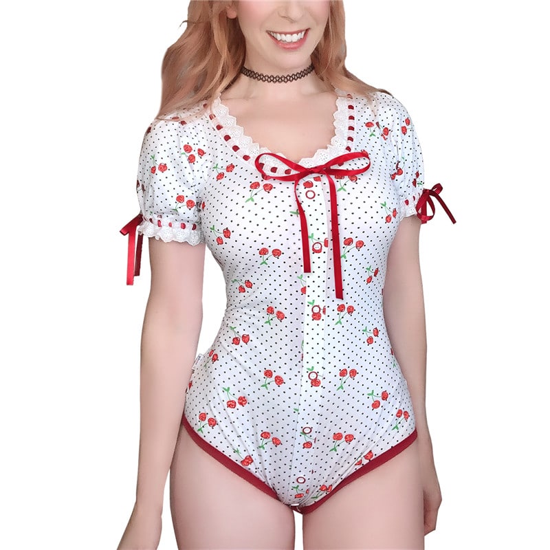 Lolita Glitter Cherry Onesie