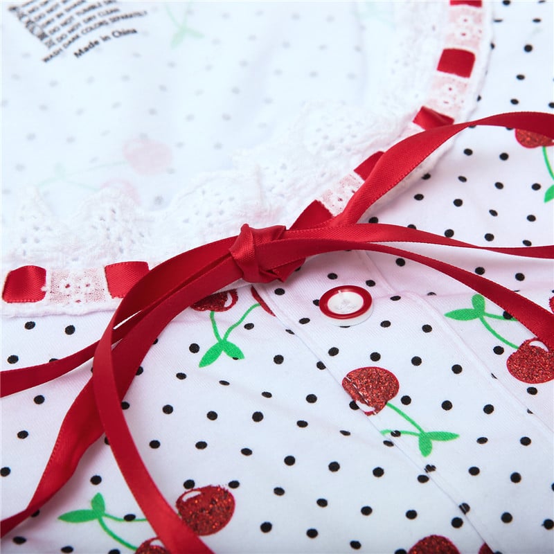 Lolita Glitter Cherry Onesie