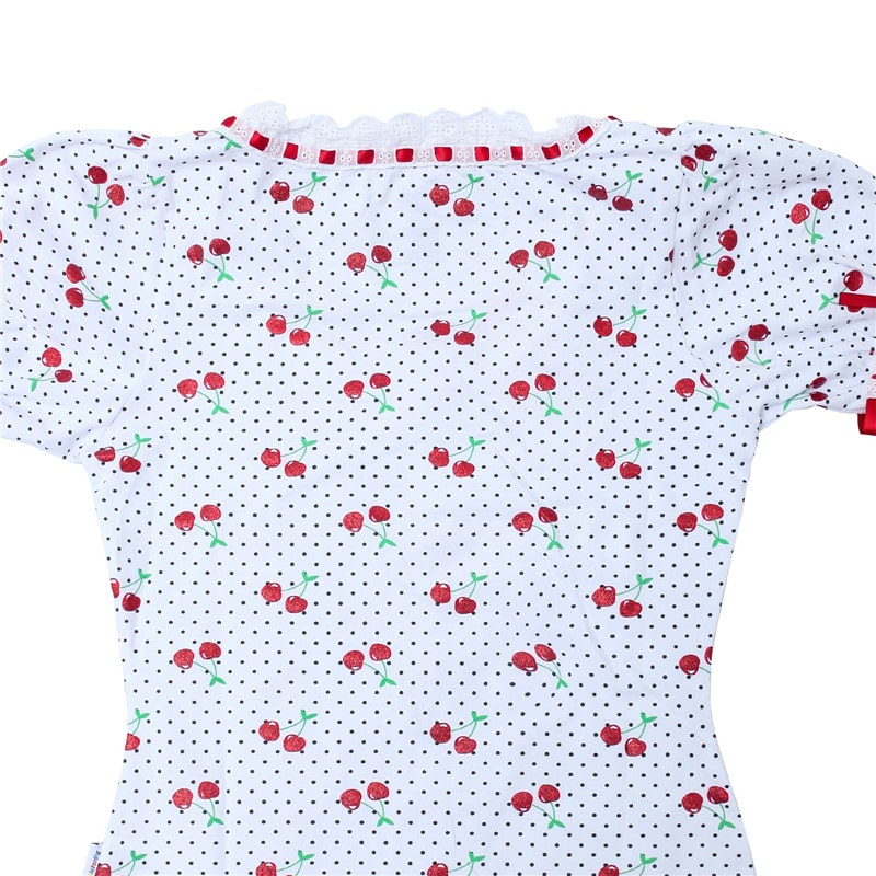 Lolita Glitter Cherry Onesie