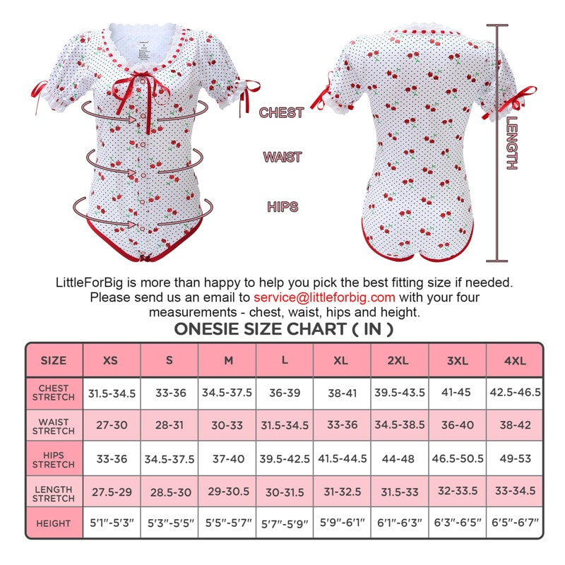Lolita Glitter Cherry Onesie