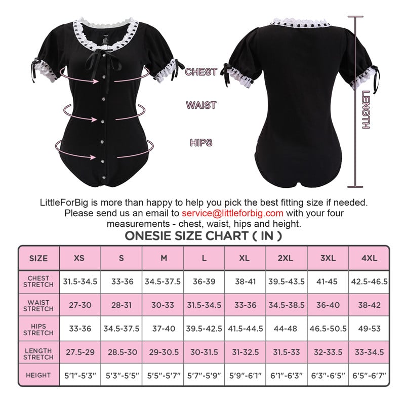 Lolita Onesie Bodysuit-Black