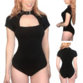 Collared Onesie Black