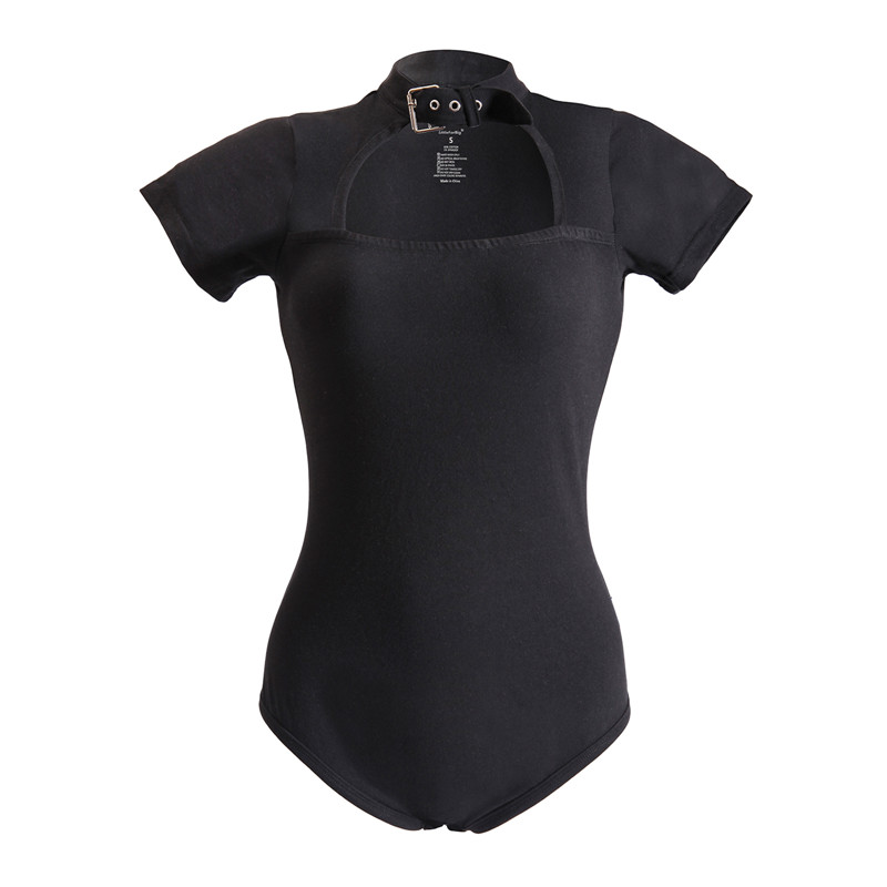 Collared Onesie Black