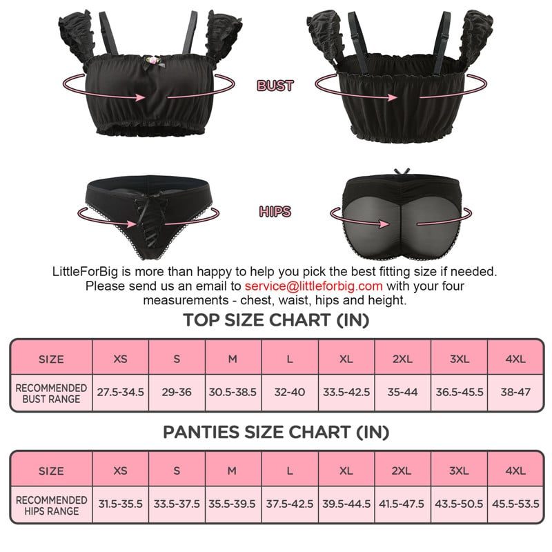 Princess Lingerie Black Set