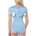 Teddy Bear Onesie Bodysuit Blue