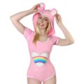 Teddy Bear Onesie Bodysuit Pink
