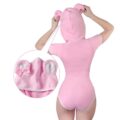 Teddy Bear Onesie Bodysuit Pink