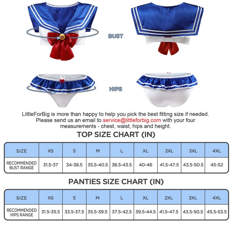 Magical Girls Lingerie Blue Set