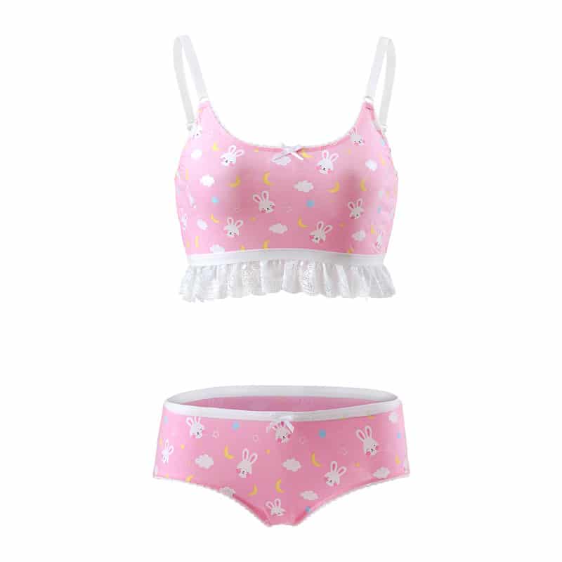 Snuggle Bunny Lingerie Set Pink