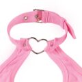 Heartbreaker Pink Collared Onesie