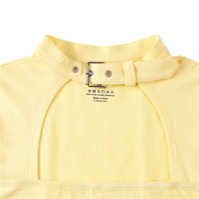 Adult Collared Onesie Yellow