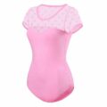 Candy Hearts mesh bodycon bodysuit Onesie Pink