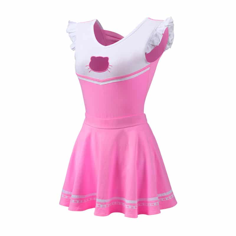 Cosplay Girl Hello Cat Skirt Set