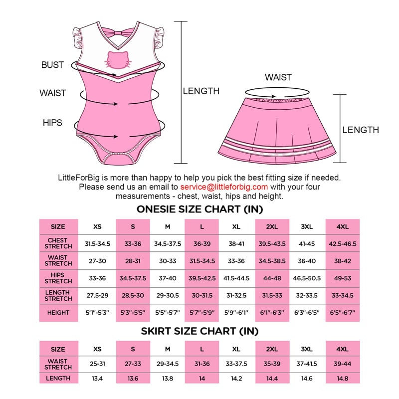 Cosplay Girl Hello Cat Skirt Set