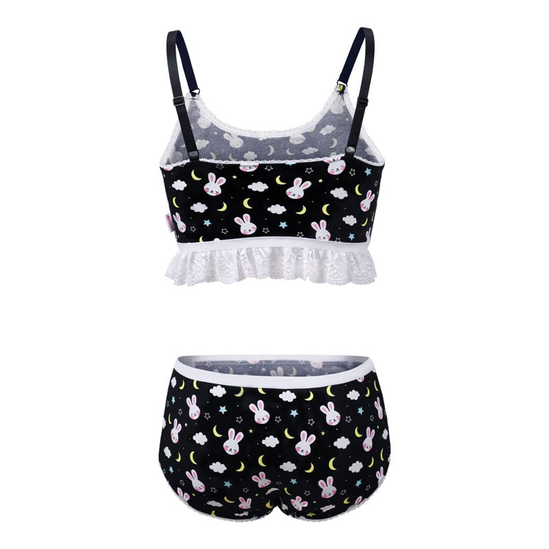 Snuggle Bunny Lingerie Set Black