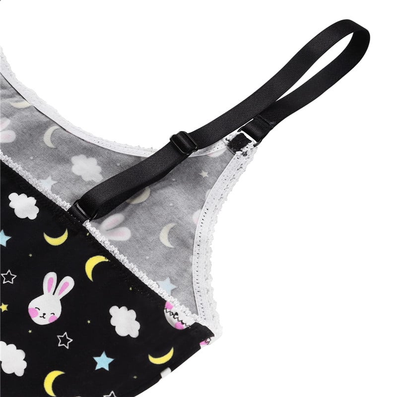 Snuggle Bunny Lingerie Set Black