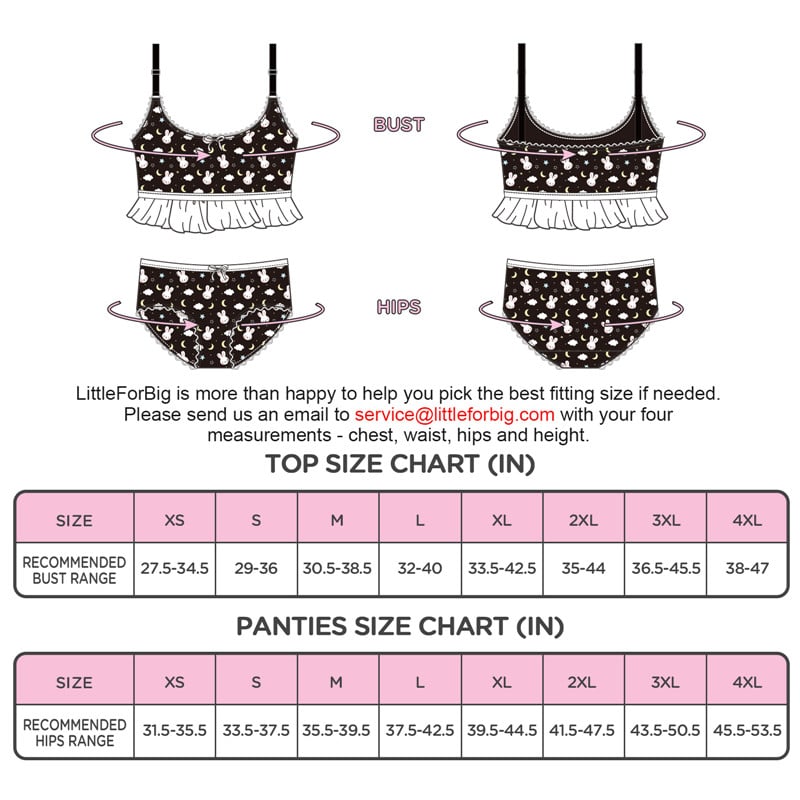 Snuggle Bunny Lingerie Set Black