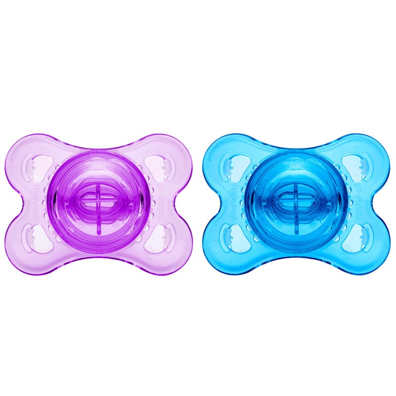 Gen-3 Adult Sized Candy Gloss Pacifiers – Blue & Purple set