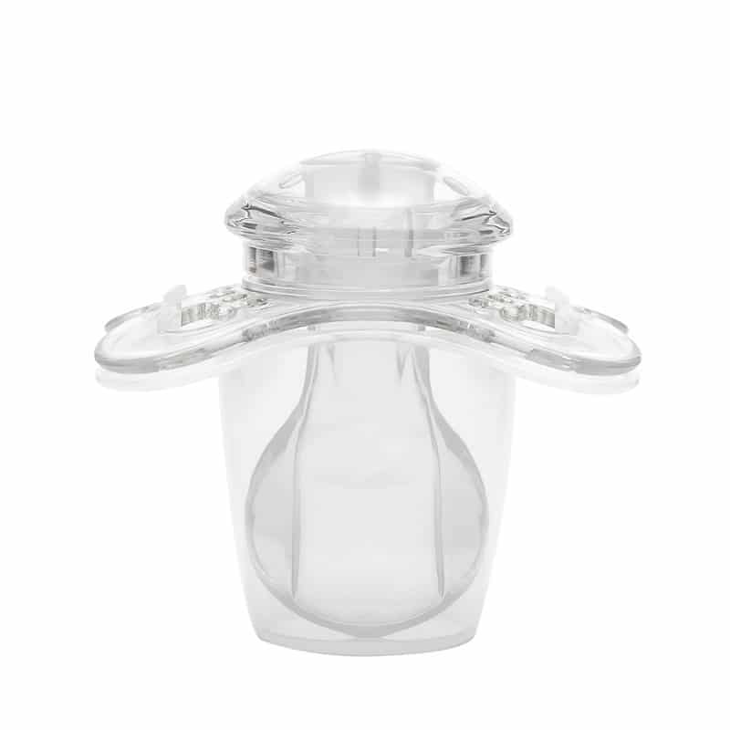 Gen-3 Adult Sized Candy Gloss Pacifiers – Black & Crystal set