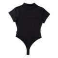 Collared Onesie Thong Black