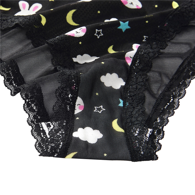 Bedtime Bunny Black Lingerie