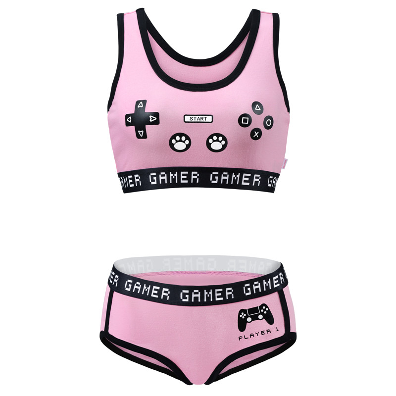 Playgirl Bralette Set Pink