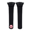 Lace Top 3D Paw Pad Thigh High Silk Stockings