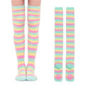 3D Paw Pad Knee High Coral Fleece Socks