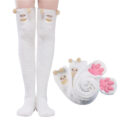 3D Paw Pad Knee High Coral Fleece Socks