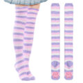 3D Paw Pad Knee High Coral Fleece Socks