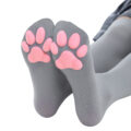 3D Paw Pad Long Silk Stockings