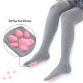 3D Paw Pad Long Silk Stockings