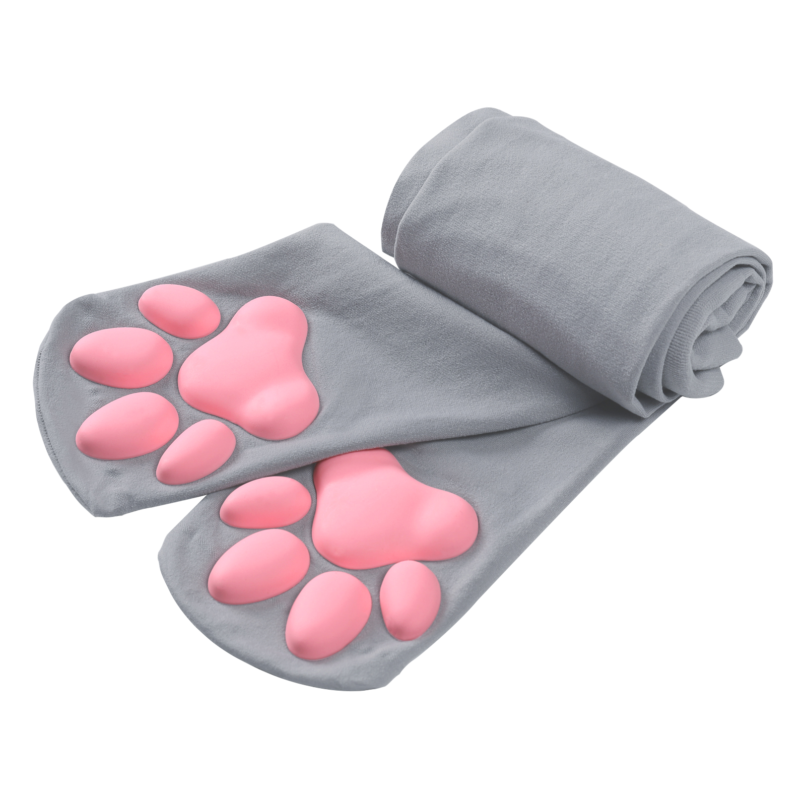 3D Paw Pad Long Silk Stockings
