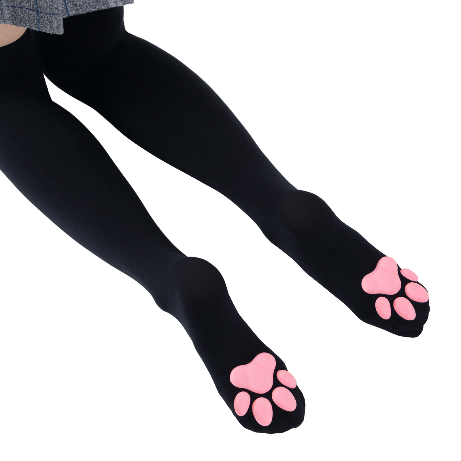 3D Paw Pad Long Silk Stockings