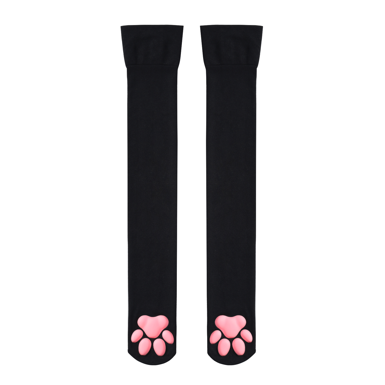 3D Paw Pad Long Silk Stockings