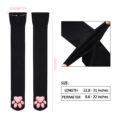 3D Paw Pad Long Silk Stockings