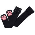 3D Paw Pad Long Silk Stockings