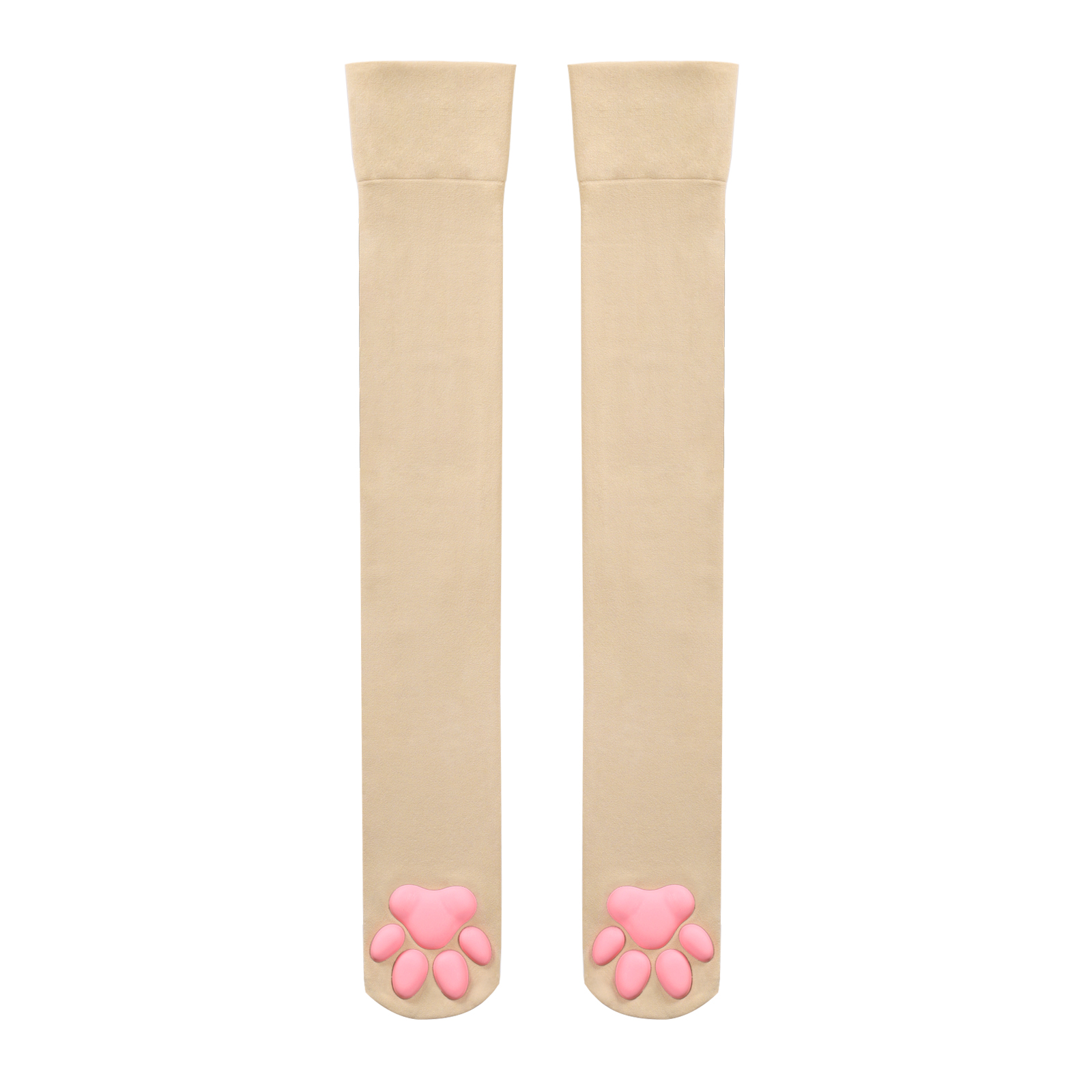3D Paw Pad Long Silk Stockings