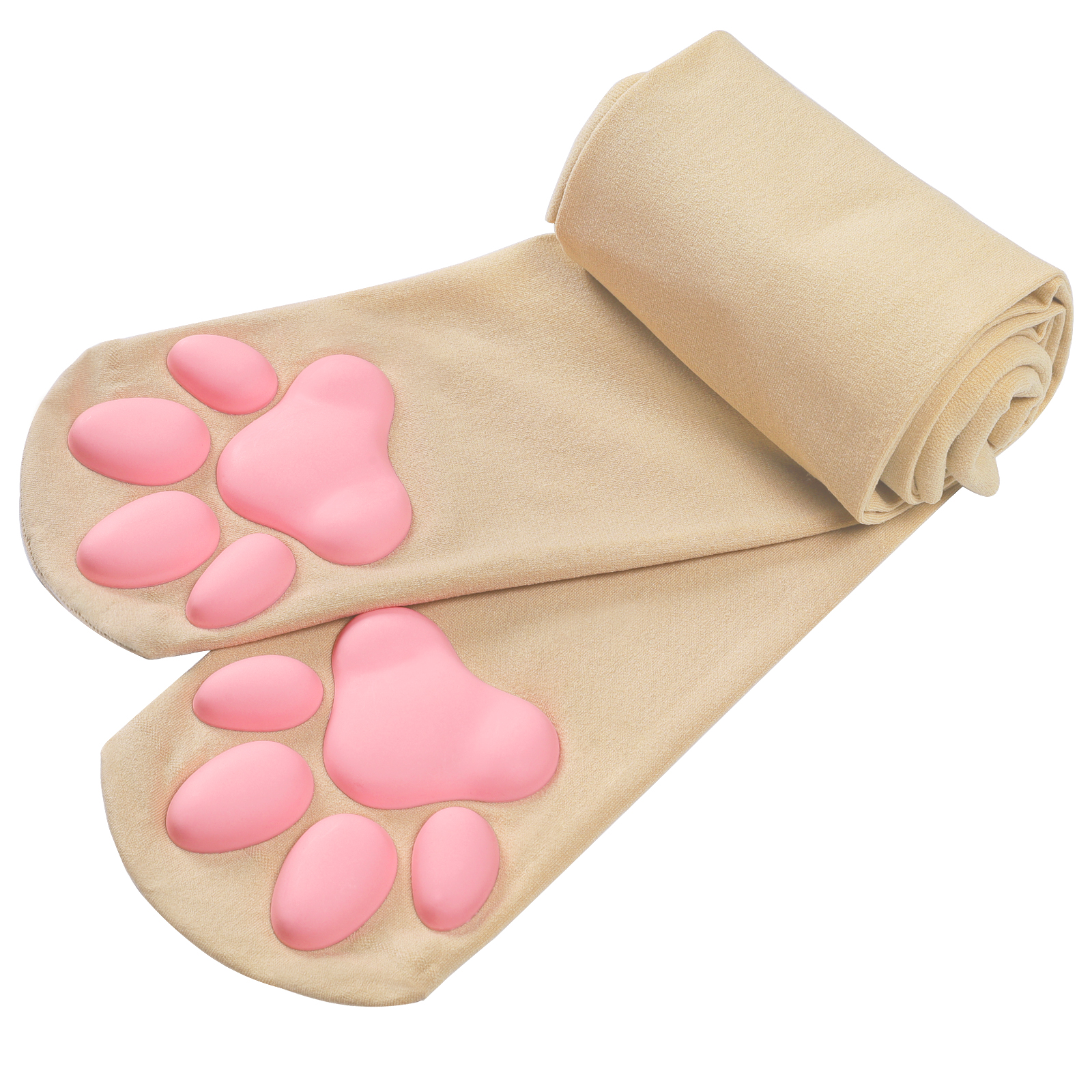3D Paw Pad Long Silk Stockings