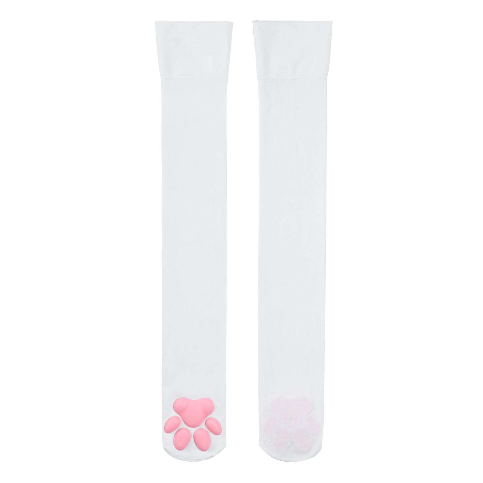 3D Paw Pad Long Silk Stockings
