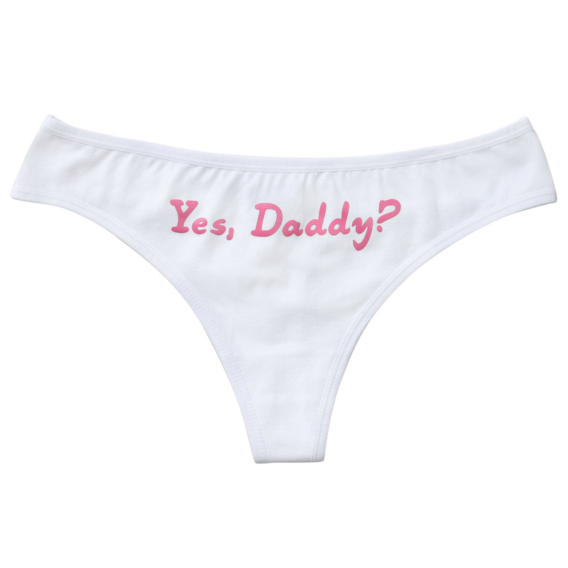 Yes Daddy Sexy Thong Panties Set