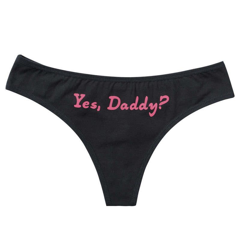 Yes Daddy Sexy Thong Panties Set