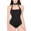 Vampy Collared Bondage Bodysuit