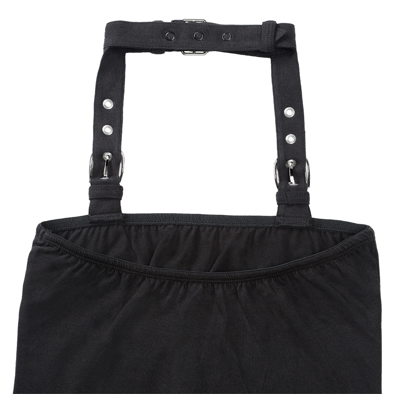 Vampy Collared Bondage Bodysuit