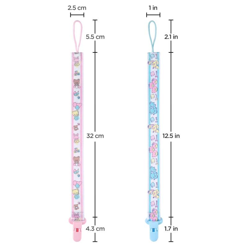 Baby Cuties 3 Paci Clips Set