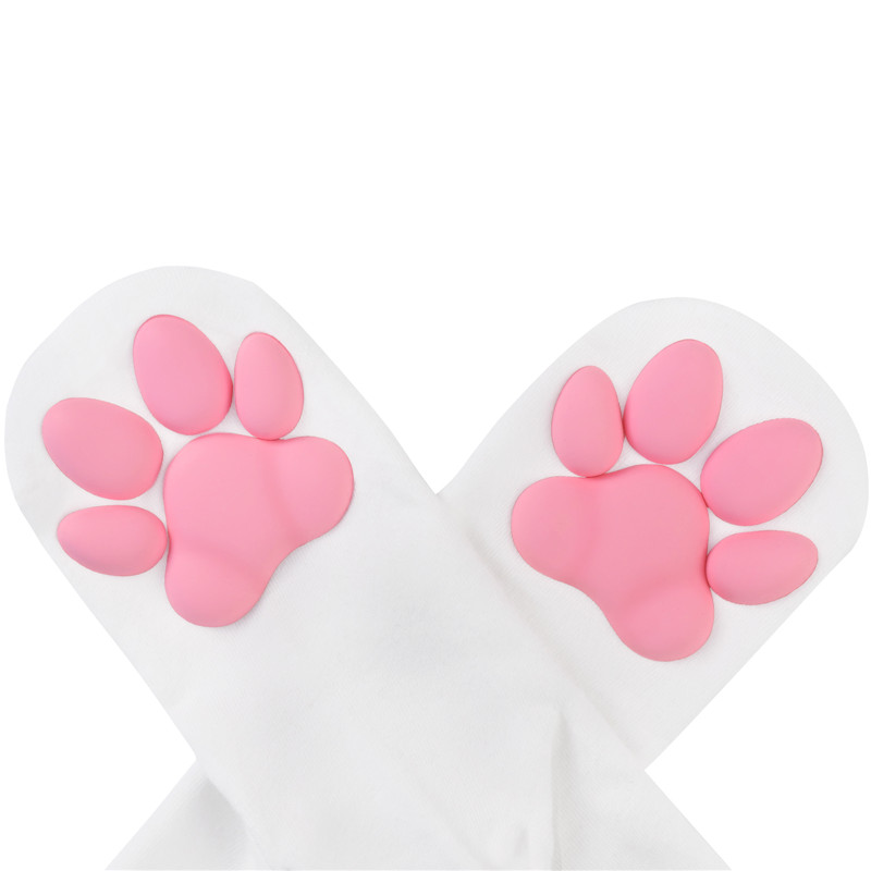 3D Paw Pad Lace Ruffle Frilly Ankle Socks