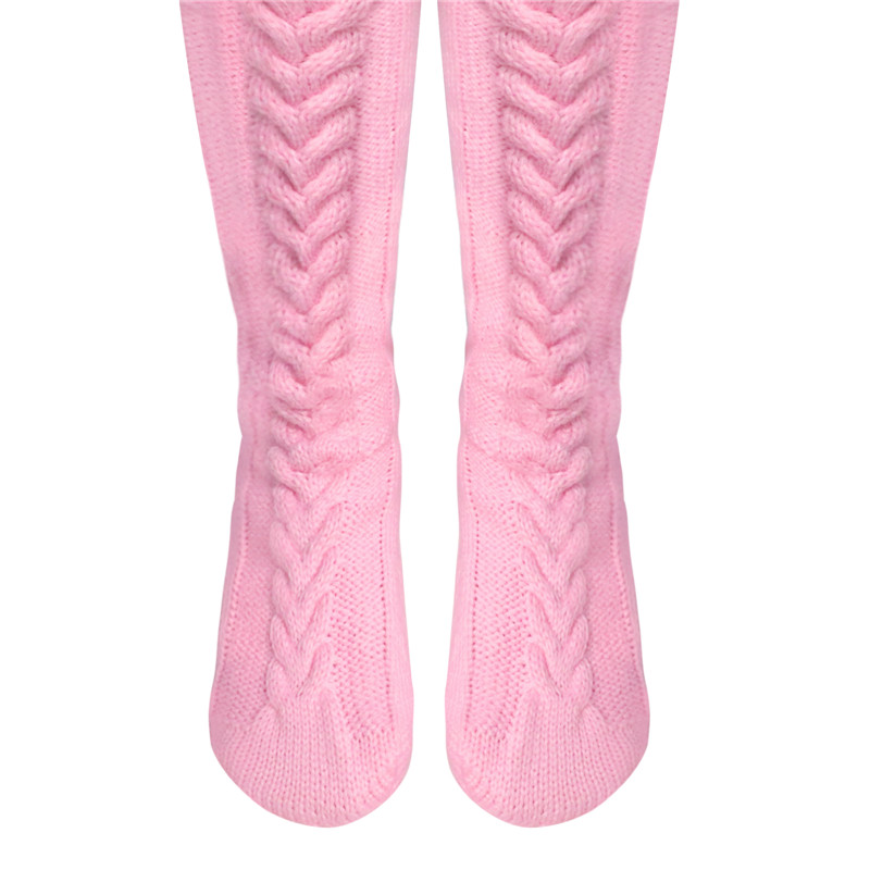 Cable Knitted Kneehigh Socks
